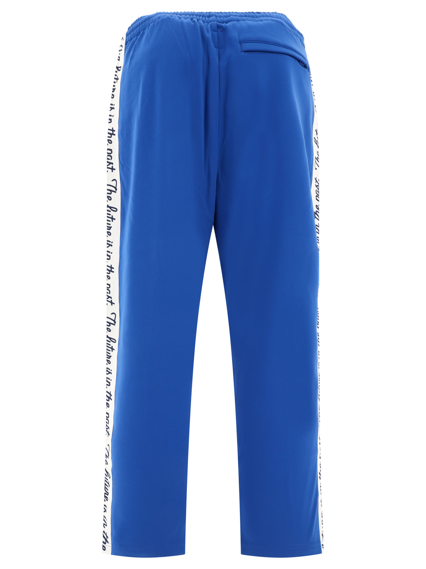 HUMAN MADE Blue Track trousers with logo bands